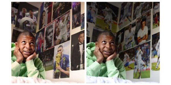 Mbappé barndomsfoto Ronaldo erstattet seg selv